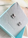 Alphabets Silver Stud Earrings ER3