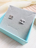 Alphabets Silver Stud Earrings ER3