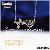 Necklace Set DCP0045 Heart Dancing Stone