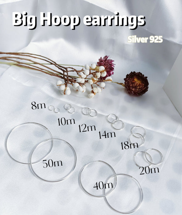925 Classic Hoop Earrings