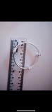 999 Silver Ribbon Rounded Baby Bangle